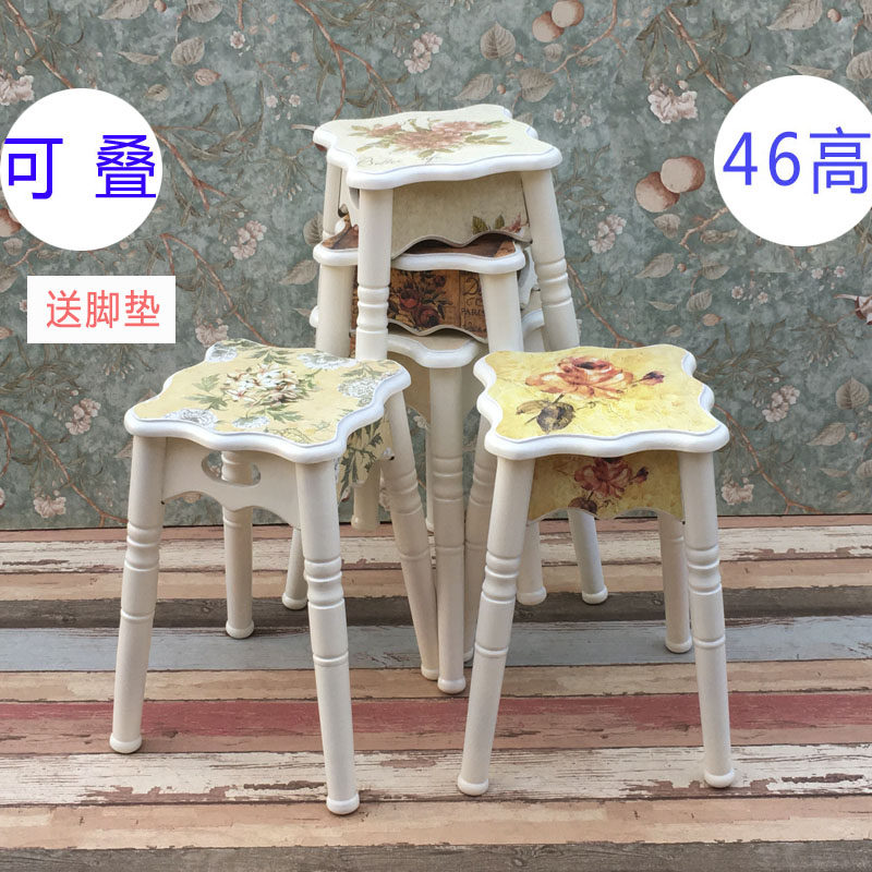欧式日式北欧原木餐桌凳实木家俱餐椅创意方凳板凳餐凳可折叠,住宅家具,其它凳子,淘宝优惠券,粉丝福利购,淘宝优惠卷