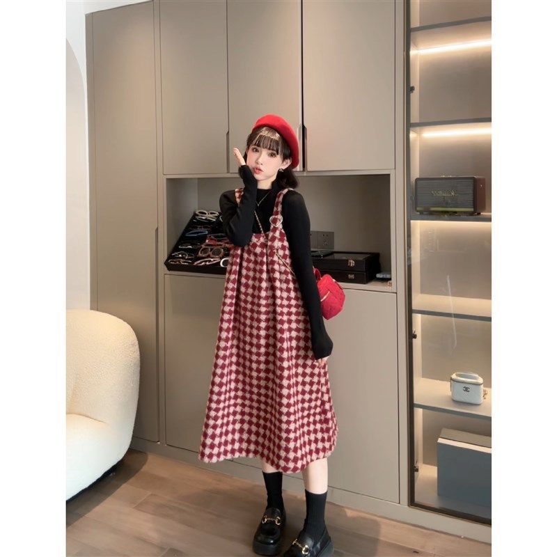 【莱蒙小镇】娜娜的孕期穿搭孕妇装春秋时尚背带格子连衣裙套装,孕妇装/孕产妇用品/营养,套装,淘宝优惠券,粉丝福利购,淘宝优惠卷