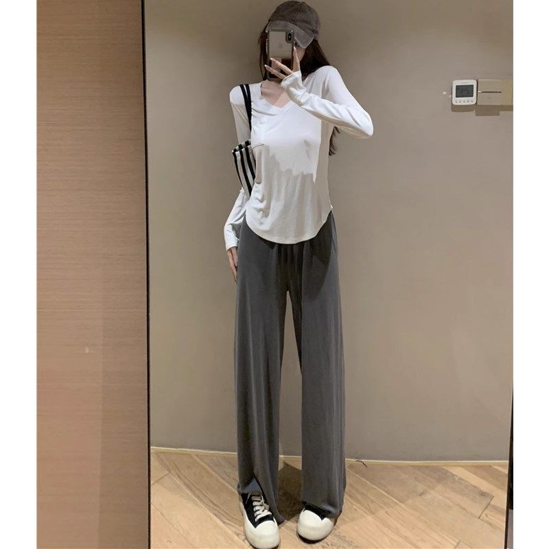 孕妇铜氨丝阔腿裤春夏季外穿薄款宽E松休闲直筒裤垂感拖地长裤夏,孕妇装/孕产妇用品/营养,孕妇休闲裤,淘宝优惠券,粉丝福利购,淘宝优惠卷