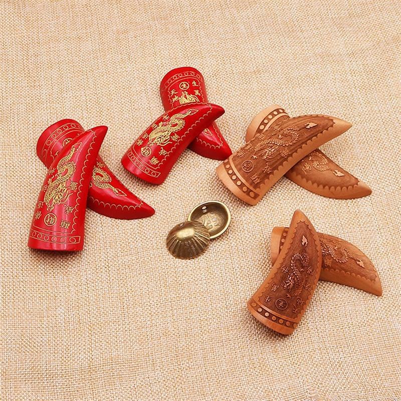 算挂道具用品大全黄铜红檀桃木z双龙光面月牙羊角卦圣杯圣卦小摆