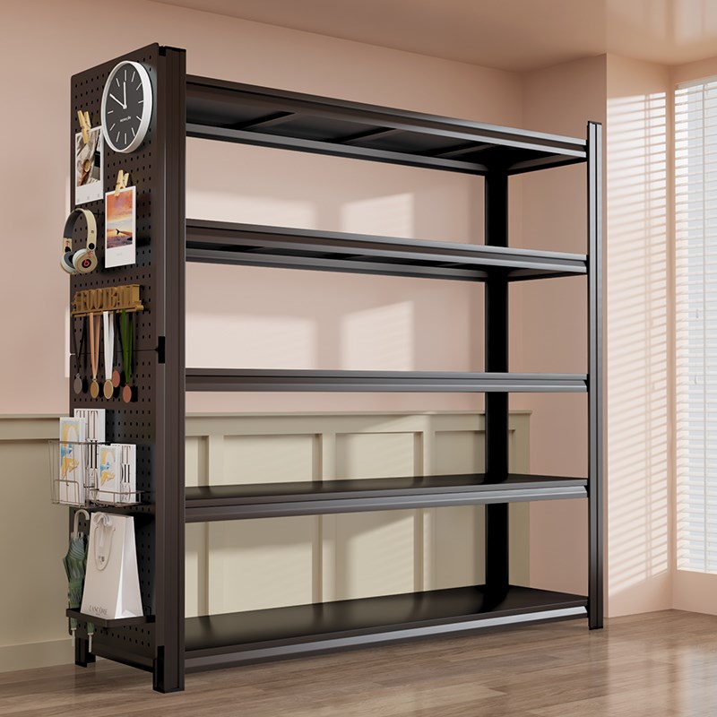 家用货架杂物间置物架落地式y多层可调节仓库阳台储藏室收纳铁架