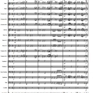 管乐总谱爱拼才会赢2.0交响管乐团合奏总谱分谱