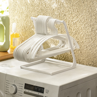 衣架收纳神器生活阳o台放挂衣架置物架存放整理盒凉晾衣架放置架