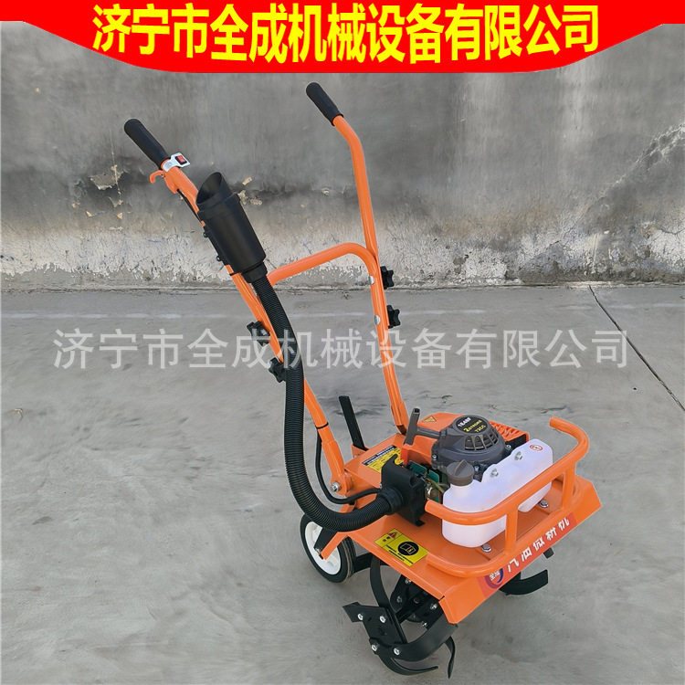手扶式汽油微耕机 小型手推式松土翻耕机厂家 全成农用旋耕耕地机