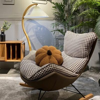 摇椅躺椅阳台家用休闲懒人沙发摇摇椅大人网红客厅轻奢单人龙虾椅