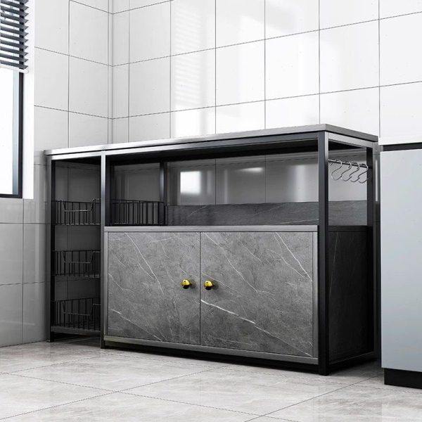 厨房置物架落地多层柜子收纳柜多功能置物柜靠墙橱柜微波炉储物架,厨房/烹饪用具,微波炉置物架,淘宝优惠券,粉丝福利购,淘宝优惠卷