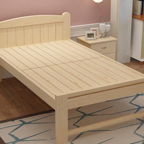 实木床松木1.5米双人经济型1.01.351.2m单人床90cm学生宿舍儿童床