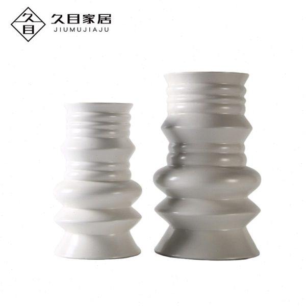 现代轻奢创意几何陶瓷花器插花酒店客厅玄关装饰花瓶样板间装饰品,家居饰品,花瓶,淘宝优惠券,粉丝福利购,淘宝优惠卷
