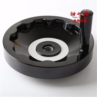 胶木背波纹手轮顶丝内波纹160/200/100/125机床配件手摇轮圆形手