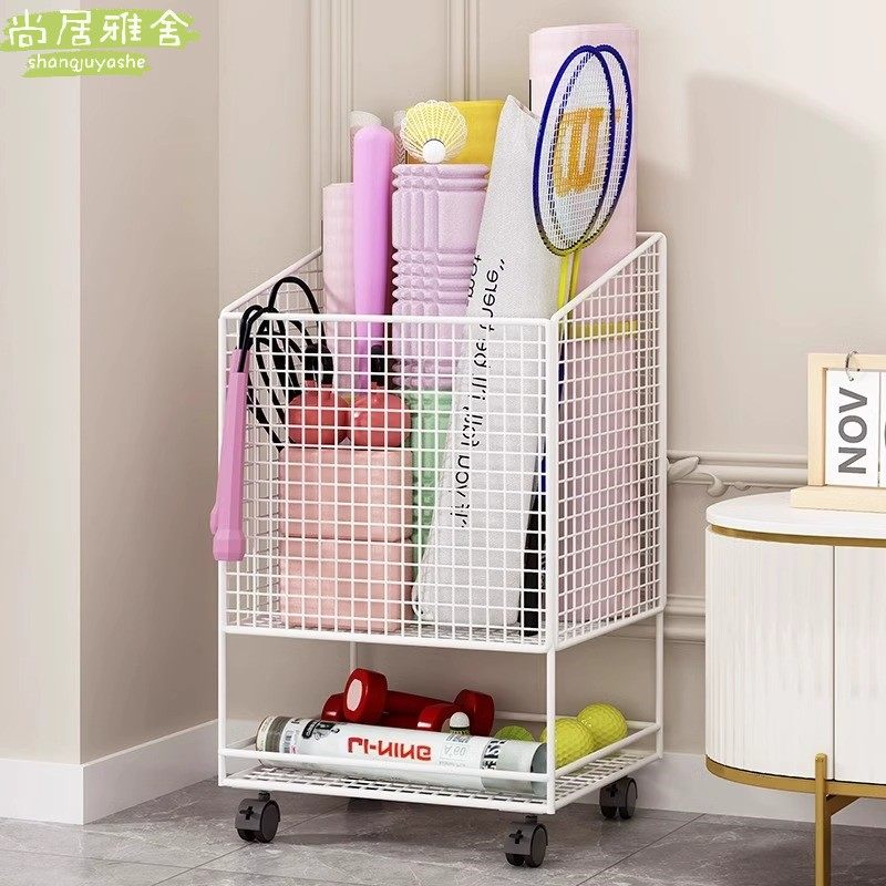 瑜伽垫收纳筐运动健身器材收纳架哑铃篮球置物架泡沫轴移动收纳蓝,收纳整理,运动器材收纳用具,淘宝优惠券,粉丝福利购,淘宝优惠卷