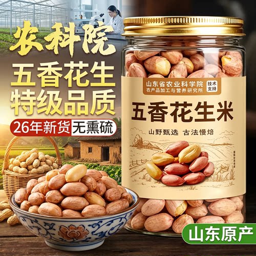 山东莱西特产五香蒜香烤花生米