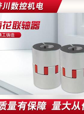电机主轴联轴器X轴丝杆连轴器钻攻机三轴铝合金梅花式联轴器SCD55