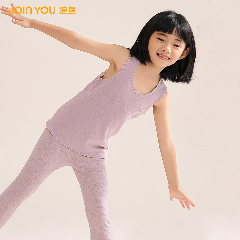 蚕丝儿童背心内穿秋冬加厚打底