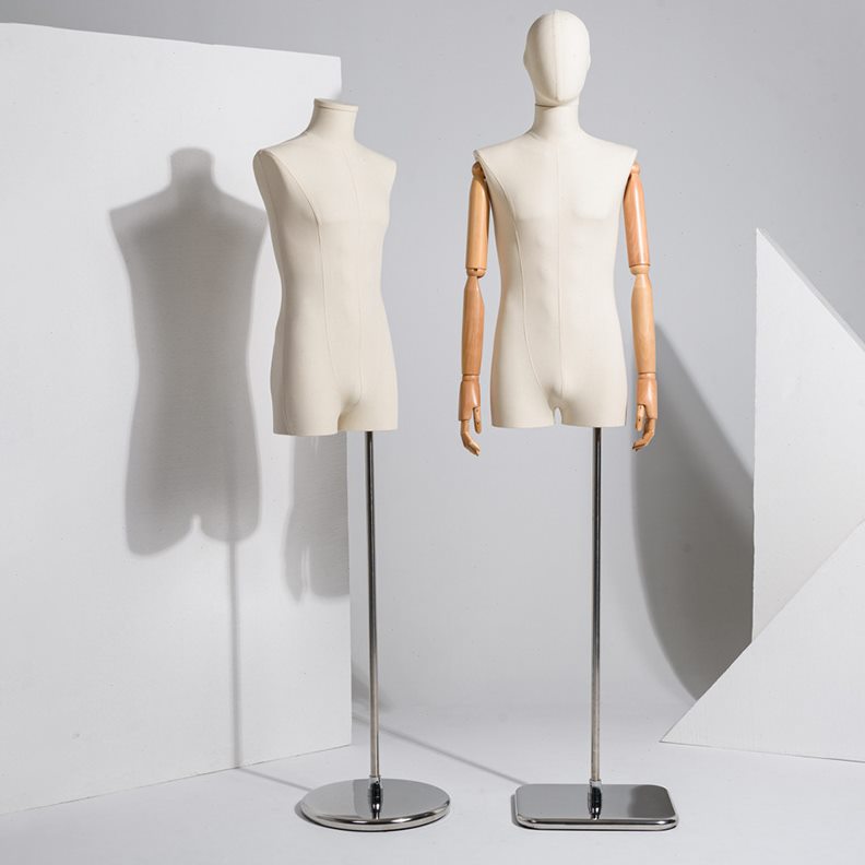 包布带肌肉模特道具服装店半身装店假人台橱窗展示架模特架子