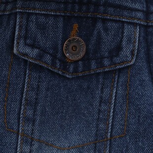 软 舒服~秋冬男童加绒牛仔衣棉外套儿童防风保暖棉衣男宝加厚棉袄