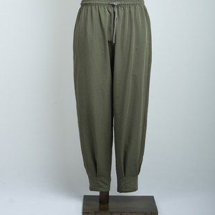 男居士禅修裤 新夏季 束脚裤 免绑腿宽松休闲和尚裤 女收口 竹纤麻僧裤