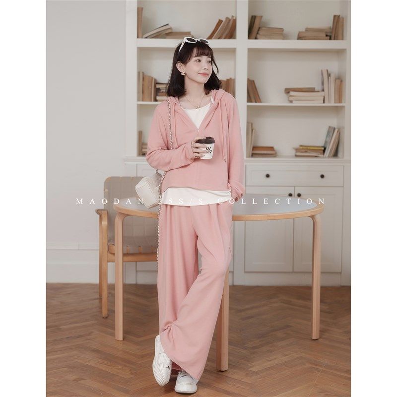 【慵懒午后】娜娜的孕期穿搭孕妇装直筒休闲裤两件套2025新款春装,孕妇装/孕产妇用品/营养,孕妇休闲裤,淘宝优惠券,粉丝福利购,淘宝优惠卷