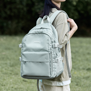 双肩包女生背包大学生书包日系初中生通勤包大容量出行电脑旅行包
