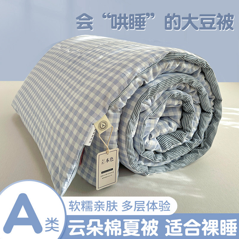 夏季空调被夏凉被宿舍学生单人薄被子春秋被芯可机洗2024新款夏被,床上用品,化纤被,淘宝优惠券,粉丝福利购,淘宝优惠卷