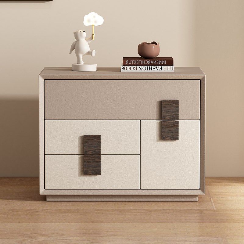 意式轻奢实木床头柜简约现代卧室免安装置物收纳边柜高级感床头柜,住宅家具,床头柜,淘宝优惠券,粉丝福利购,淘宝优惠卷