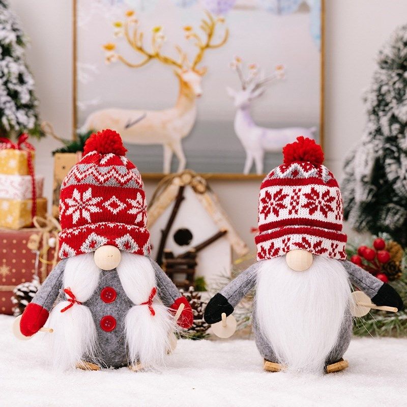 H3新款圣诞节装饰品毛球针织帽无脸娃娃侏儒摆件北欧雪橇小公仔,节庆用品/礼品,圣诞装饰品,淘宝优惠券,粉丝福利购,淘宝优惠卷