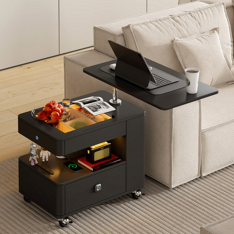 现代简约风茶推车小边几可移动升降折叠带灯玻璃沙发柜客厅手推车,住宅家具,移动边几/推车,淘宝优惠券,粉丝福利购,淘宝优惠卷