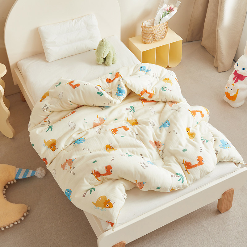 A类儿童双层纱棉花春秋被 天然健康里外全棉卡通印花保暖秋冬被芯,床上用品,棉花被,淘宝优惠券,粉丝福利购,淘宝优惠卷