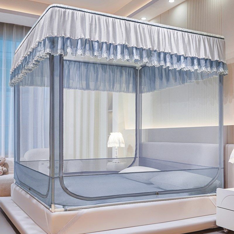 2025新款家用防摔蚊帐全底婴儿童防掉床卧室坐床拉链三开门蒙古包,床上用品,蚊帐,淘宝优惠券,粉丝福利购,淘宝优惠卷