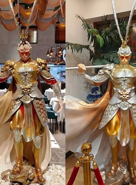 网吧电竞门店黑神话悟空摆件齐天大圣斗战K胜佛玻璃钢雕塑潮玩装