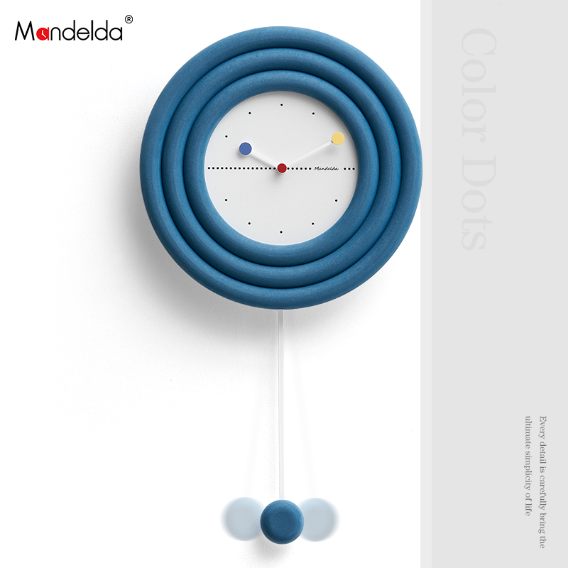 北欧网红轻奢时钟表挂钟客厅家用时尚现代个性创意U极简艺术装饰