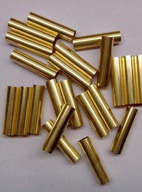 黄铜毛细管外径14mm壁厚1.5空心黄铜管 铜套 铜件 铜轴切割加工