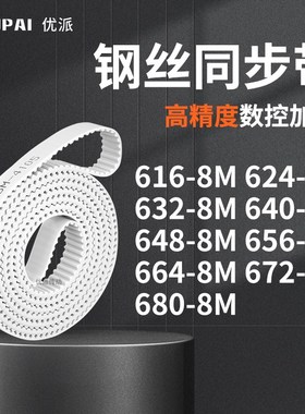 同步皮带8M6328M6408M6488M6568M6648M6728M680-8M机械PU型同步带