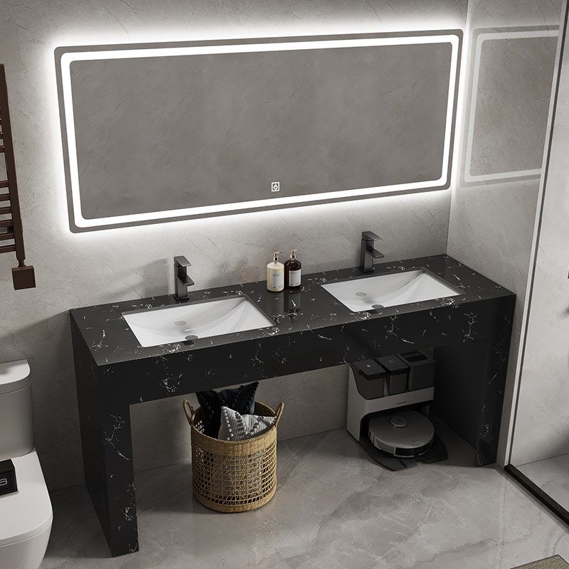 公共厕所大理石落地洗手台免打孔双盆浴室柜组合易安装洗脸盆套装,家装主材,浴室柜组合,淘宝优惠券,粉丝福利购,淘宝优惠卷