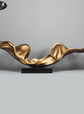 雕塑摆件抽象艺术品摆设现代软装饰玻璃钢家居别墅售楼处客厅摆放