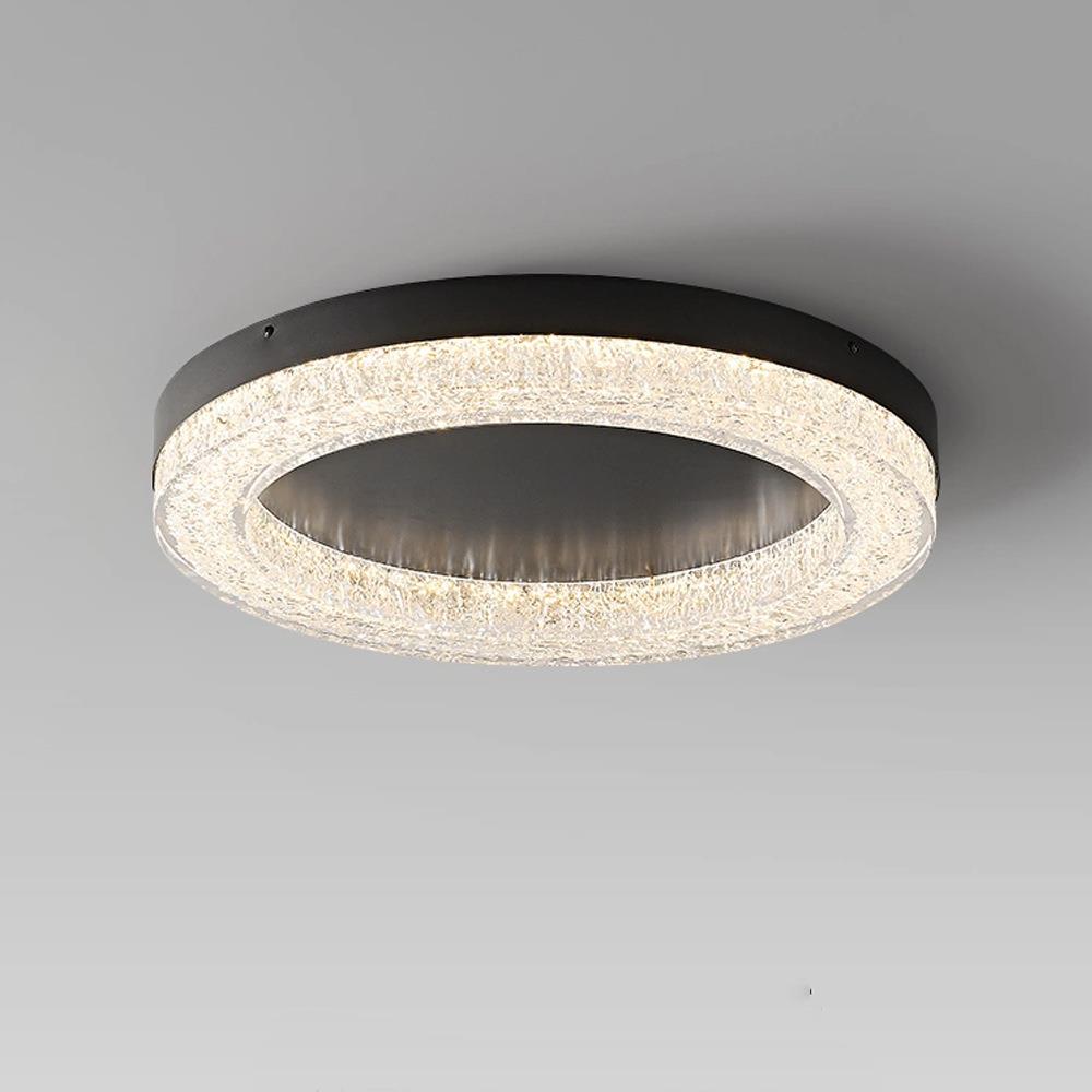 意式极简主卧室灯树脂吸顶灯现代简约设计师高端全铜轻奢客厅灯