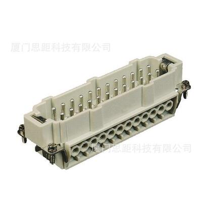 西霸士SIBAS泰科TE航空插矩形重载连接器HE-024-M/F/MC/FC/MS/FS