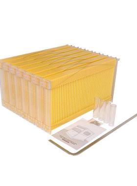 出口型热销蜂具7PCS自流蜜巢础蜂脾自流蜜蜂箱自动取蜜塑料巢础