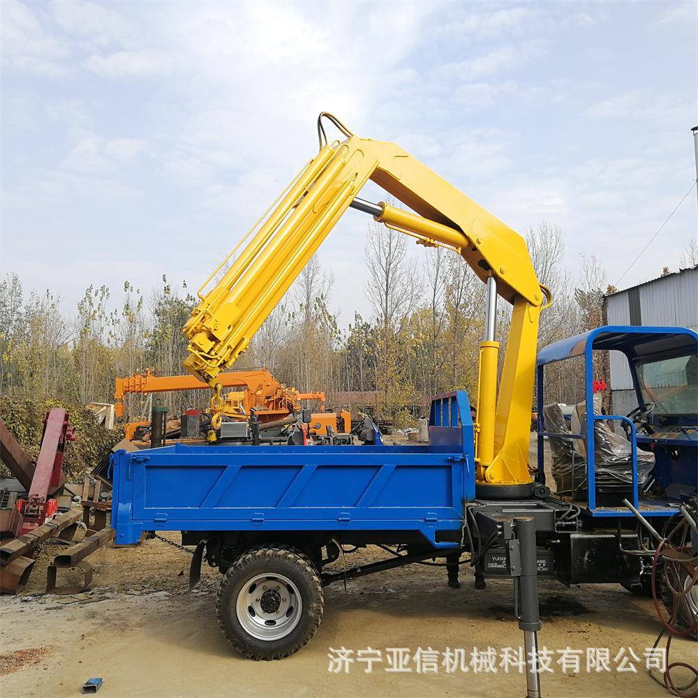 液压旋转6吨折臂吊机随车吊折叠小型吊机可拆装式Z型吊机