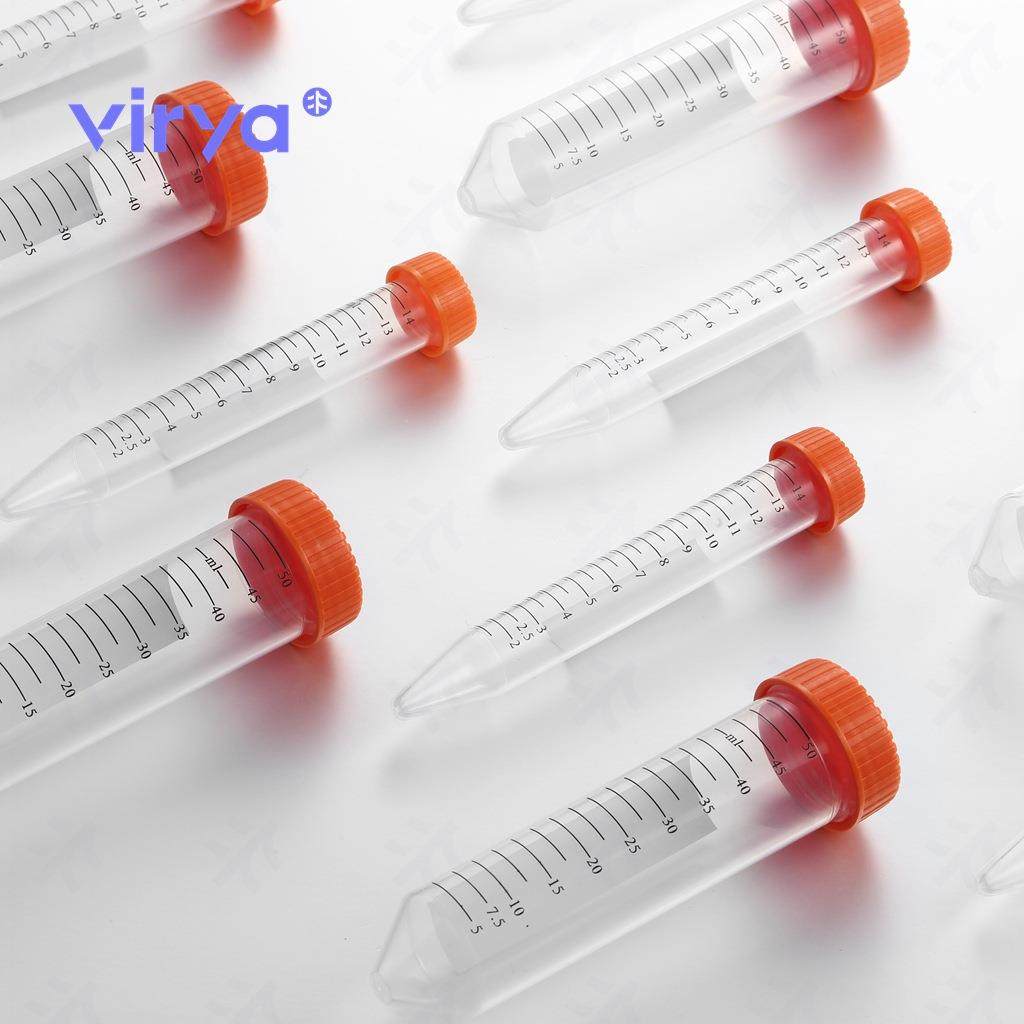 Virya塑料离心管EP管15ML/50ML橙色螺旋盖无酶无热源50支/架,电子元器件市场,其它元器件,淘宝优惠券,粉丝福利购,淘宝优惠卷