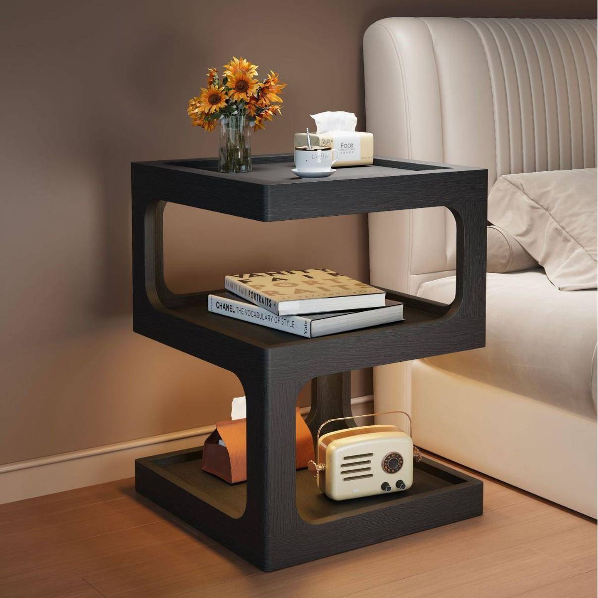 实木床头柜卧室床边柜小户型沙发边几极窄床头储物柜子置物架抽屉