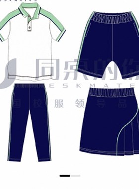 现货(滁州市名儒学校校服)同桌的你夏季运动装短袖裙T恤男女