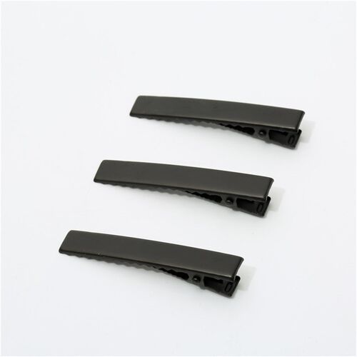 厂家直供 4.5/6/8公分加厚方夹黑色鸭嘴夹烤漆DIY发饰配件