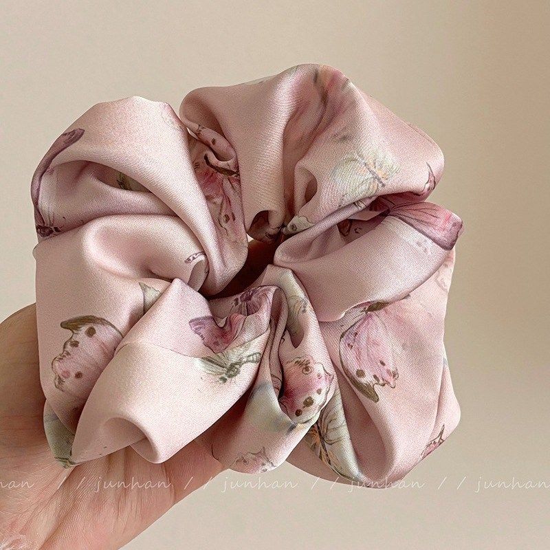 粉色浪漫!芍药花园温柔浪漫手作大肠发圈低马尾扎发皮筋头绳发饰,户外/登山/野营/旅行用品,旅行发卡,淘宝优惠券,粉丝福利购,淘宝优惠卷