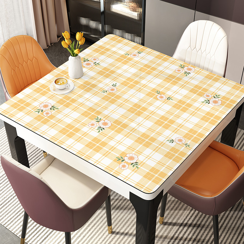 正方形桌垫防水防油免洗防烫pvc餐桌垫小清新桌布茶几桌面保护垫,居家布艺,桌布,淘宝优惠券,粉丝福利购,淘宝优惠卷