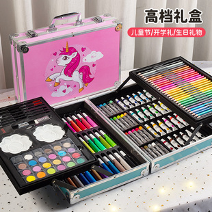 儿童家用画画板涂鸦涂色手写幼儿园宝宝绘L画画笔套装男孩女孩写