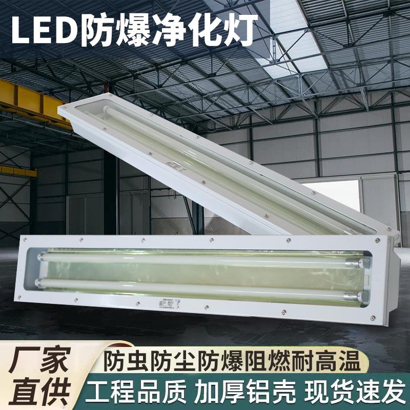 防爆净化灯化工厂仓库工业照明防尘防腐灯单双管日光灯荧光灯节能