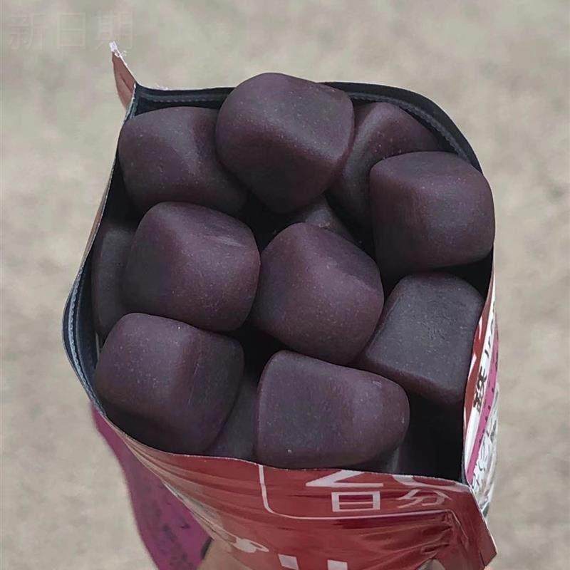 悠哈味觉糖巨峰葡萄味补铁爆浆果汁糖QQ糖橡皮糖3袋装果味软糖