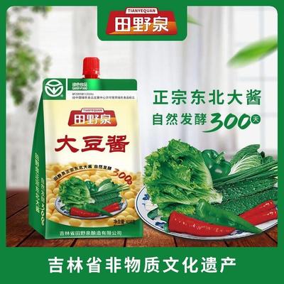 田野泉大豆酱408g*1/2/4/6袋优质传统东北特色酱香浓郁大豆调味酱