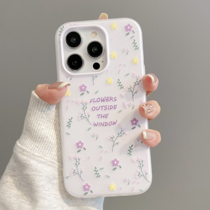 小众高级感适用iphone17手机壳女苹果15ProMax小清新紫色碎花16简约ins风苹果13/12/11硅胶14软壳17Air果冻壳