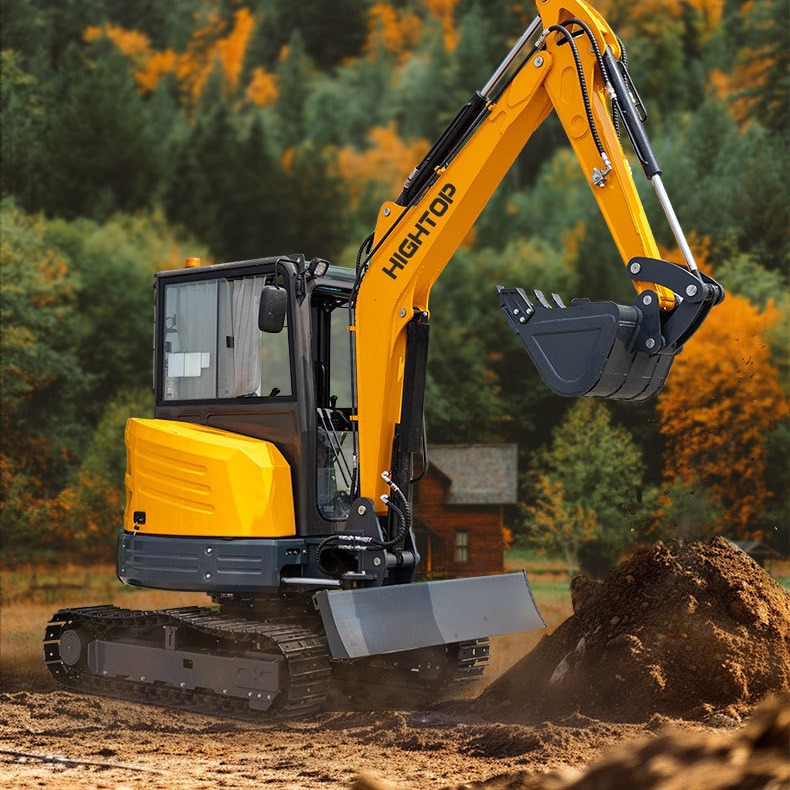 HT40型全地形多功能履带式小型挖掘机 出口美国EPA工程用开沟机